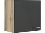 Hängeschrank OPTIFIT "Iver", grau (anthrazit), B:60cm H:57,6cm T:34,6cm, Schränke, Hängeschrank, Breite 60 cm, mit 1 Tür