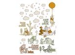 Wandtattoo KOMAR "Winnie the Pooh Woodland - Größe 50 x 70 cm", bunt, B:50cm H:70cm, Folie, Wandtattoos, Wandtattoo, selbstklebend, Wandsticker, Kinderzimmer