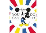 Bild KOMAR "Mickey Mouse Do it", bunt (farbe bild(er): bunt), B:40cm H:50cm, Holz, Papier, Bilder, Bild, Wandbild zur Dekoration im Kinderzimmer - ohne Rahmen