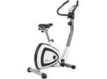 Heimtrainer "HT 400 (mit/ohne Unterlegmatte)" Gr. 1, grau (weiß, grau), MOTIVE FITNESS BY U.N.O., Heimtrainer, ohne Unterlegmatte, Heimtrainer, 120 kg max. Benutzergewicht, Fahrrad, 8 Widerstandsstufen, B:48cm H:126cm L:90cm