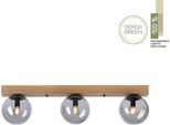 JUST LIGHT Deckenleuchte "GREEN WIDO", braun (holz, natur), 3, H: 21,5cm, 1 Stk., Leuchten, Deckenleuchte