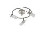 JUST LIGHT Deckenleuchte "MAX LED", silber (edelstahlfarben), 3, H: 17cm, 1 Stk., Leuchten, LED, Deckenleuchte