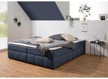 Boxbett HOME AFFAIRE "Niemes inkl. Bettkasten und Topper, auch in Überlänge erhältlich", denim, blau, B:184cm L:204cm, Komplettbetten, Boxbett, Boxbett ohne Kopfteil, inkl. Topper