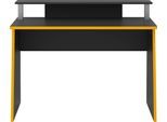 Gamingtisch FMD "Zocker", grau (anthrazit, anthrazit, anthrazit), B:117cm H:77,7cm T:50cm, Tische, Gamingtisch, Breite 117 cm