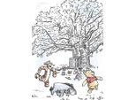 Bild KOMAR "Winnie the Pooh Playground", bunt (farbe bild(er): bunt), B:50cm H:70cm, Holz, Papier, Bilder, Bild, Wandbild zur Dekoration im Kinderzimmer - ohne Rahmen
