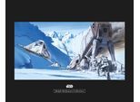 Bild KOMAR "Star Wars Classic RMQ Hoth Battle Snowspeeder", bunt (farbe bild(er): bunt), B:50cm H:40cm, Holz, Papier, Bilder, Bild, Wandbild zur Dekoration im Kinderzimmer - ohne Rahmen