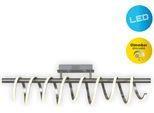 NÄVE LED Deckenleuchte "Belleza", silber (silberfarben), 1, H: 27cm, 1 Stk., Leuchten, Deckenlampe warmweiß, L: 100cm, 35W, 3-Stufen dimmbar, IP20, LED Deckenleuchte