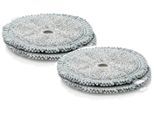 BOSCH Mikrofaserpad "BHZUPAD1", grau (steingrau), H:14mm T:0,5cm Ø:14cm, Putztücher, Durchmesser 14 cm, 4 Stück, Mikrofaserpad