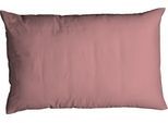 Kissenbezug CASATEX "Uni", rosa (altrosa), B:40cm L:80cm, Satin, Baumwolle, Kissenbezüge, Kissenbezug, Uni Design, Reißverschluss, tolle Farben