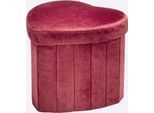Hocker, bordeaux, B:39cm H:33cm T:39cm, Hocker, Hocker