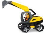 Spielzeug-Bagger LENA "TRUXX²", gelb, Spielzeugfahrzeuge, KinderB:14,5cm H:20cm T:34cm, Kunststoff, Spielzeug-Bagger, inklusive Spielfigur, Made in Europe, B:14,5cm H:20cm T:34cm