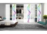 Schiebegardine HOME WOHNIDEEN "EDMONTON", bunt, B:60cm H:245cm, Polyester, Gardinen, Schiebegardine, HxB: 245x60, inkl. Besfestigungszubehör, blickdicht