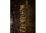 KONSTSMIDE LED-Lichterschlauch "Weihnachtsdeko aussen", transparent, Dioden 130 Stk. Flammen 130 Stk., Kabellänge 0,5m x Gesamtlänge 10,5m, Lichterketten, LED Mini, Außen (IP44), transparentes Kabel, 4 x D 1.5V (exkl.), LED-Lichterschlauch