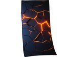 Badetuch "3D Effekt", blau, B:75cm L:150cm, Velours, Obermaterial: 100% Baumwolle, HERDING YOUNG COLLECTION, Handtücher, Badetuch, hochfarbig bedruckt