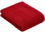 Badetuch VOSSEN "Tomorrow", rot (purpur), B:67cm L:140cm, Webfrottier, Baumwolle, Handtücher, Badetuch