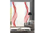 Schiebegardine HOME WOHNIDEEN "OPALIA 3ER SET" Gr. 1, rot, B:60cm H:245cm, Microfaser, Polyester, Gardinen, Schiebegardine, HxB: 245x60
