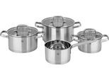 Topf-Set CARL SCHMIDT SOHN "Beckum", silber (silberfarben), Töpfe, Topf-Set, Induktion