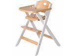 Hochstuhl ROBA "Klapphochstuhl, natur/weiß", Kinder, Gr. B/H/T: 58cm x 79cm x 59cm, beige (natur, weiß, natur), Massivholz, Stühle Hochstuhl, klappbar