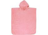 Badeponcho WÖRNER "Badeponcho Uni" Gr. M, rosa (erika), L:80cm, Baumwolle, Hausmäntel, Badeponcho, maschinenwaschbar, trocknergeeignet