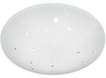REALITY LEUCHTEN LED Deckenleuchte "Achat", weiß, 1, 1 Stk., Leuchten, Switch Dimmer,Starlight-Effekt, LED Deckenleuchte