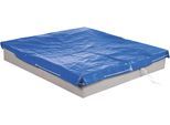 Sandkasten-Abdeckplane ROBA, blau, Planen, Kinder, B/H/L: 154cm x 154cm, Polyester, Sandkasten-Abdeckplane, 154x154 cm, wetterfest, Metallösen zur Befestigung, B:154cm L:154cm