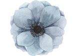 Wandtattoo QUEENCE "Kamela", blau, B:80cm H:80cm, Folie, Wandtattoos, Wandtattoo, Selbstklebend, Sticker, Blume, Wandsticker, Blüte