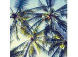 Leinwandbild QUEENCE "Miami", bunt (farbe bild(er): bunt), B:50cm H:50cm, Canvas, Holzrahmen, Bilder, Leinwandbild, Premium-Leinwandstoff, Handarbeit aus Deutschland, 50x50cm