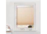 Plissee LICHTBLICK ORIGINAL "Plissee Klemmfix, ohne Bohren, verspannt" Gr. 8, beige (creme, weiß, weiß), B:90cm H:220cm, Plissees, Plissee, lichtdurchlässig, blickdicht