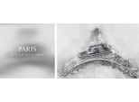 Leinwandbild QUEENCE "Paris", grau (farbe bild(er): grau), B:100cm H:40cm T:2cm, Canvas, Holzrahmen, Bilder, Leinwandbild, Premium-Leinwandstoff, Handarbeit aus Deutschland, Spruch, 2er Set