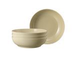 Schale SELTMANN WEIDEN "Foodbowls Beat Color Glaze ø 25,5 cm 4er Set", beige (sandbeige), L:25,5cm, Schüsseln, Schale