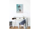 Bild KOMAR "Miami Palms", bunt (farbe bild(er): bunt), B:30cm H:40cm, Holz, Papier, Bilder, Bild, Wandbild zur Dekoration - ohne Rahmen