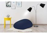 Sitzsack KAYOOM "Jump, Sitzsack-Kissen, einfach gestaltet, weich gefüllt", blau (navy blau), B:78cm H:50cm T:101cm, Bezug: Lycra 82% Nylon 18% Elasthan Füllungmaterial: EPS-Perlen, Sitzsäcke, Sitzsack, komfortabel, modern, sorgfältige Verarbeitung, Außenhülle dehnbar