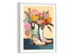 Leinwandbild REINDERS "Flower Boots", bunt (farbe bild(er): bunt), B:50cm H:70cm T:2,2cm, MDF, Bilder, Leinwandbild