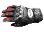 Motorradhandschuhe NERVE "KQ07" Gr. S, rot (rot, schwarz), Handschuhe, S, Motorradhandschuhe, mit Weitenverstellung