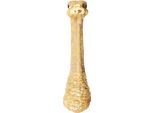 Wanddekoobjekt KARE DESIGN "Wandschmuck Ostrich Gold 19x72cm", gold (goldfarben), B:18,5cm H:72cm T:24,5cm, Polyresin, Wanddekoobjekte, Wanddekoobjekt