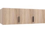 Schrankaufsatz WIMEX "Modena", braun (eiche sägerau nachbildung), B:120cm H:40cm T:54cm, Holzwerkstoff, Möbelaufsätze, Schrankaufsatz, Aufsatzschrank