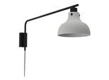 EGLO Wandleuchte "MATLOCK", grau (grau, schwarz), 1, H: 25cm, 1 Stk., Leuchten, Wandlampe mit Schwenkarm aus Metall in Grau und Schwarz, E27 Fassung, Wandleuchte