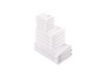 Handtuch TOM TAILOR "Handtuch Color Bath 12er Pack" Gr. M, weiß, B:50cm, Obermaterial: 100% Baumwolle CO., Handtücher, Handtuch