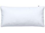 Kissenbezug WOLKENFELD "Mako-Satin Baumwolle Kopfkissenbezug - Premium Kissenbezug", weiß, B:40cm L:80cm, Mako-Satin, Obermaterial: 100% Polyester, Kissenbezüge, Kissenbezug, Größe 80x80, 40x80 und 70x90 cm; versteckter Reißverschluss