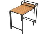 Gartentisch MERXX "Santorin", braun (graphit, natur, graphit, natur), B:93cm H:87cm T:60cm, Tische, Gartentisch, BxTxH: 93x60x87 cm