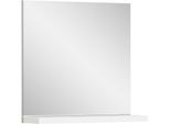 Wandspiegel HOME AFFAIRE "Skoskap, Breite 60 cm, 1 Ablageboden, inklusive Wandmontagematerial", weiß, B:60cm H:59cm T:18cm, Spiegelglas, Spiegel, Wandspiegel, Garderobenspiegel, Spiegel, Flurspiegel, Dielenspiegel, Spiegelpaneel