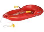 Schlitten ROLLY TOYS "rollySnow Max, rot", rot, Schlitten, KinderB:49cm H:19cm, Kunststoff, Schlitten, mit 2 Bremsen aus Metallrohr, B:49cm H:19cm