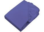 Spannbettlaken SETEX "Feinbiber in Gr. 70x140, 90x200, 140x200 oder 180x200 cm", blau (very peri), B:180cm L:200cm, Feinbiber, Obermaterial: 100% Baumwolle, Bettlaken, Spannbettlaken, für Matratzen bis 23 cm Höhe, Winter, Bettlaken