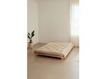 Bettgestell KARUP DESIGN "Social Bed, ohne Matratze, FSC-zertifiziertes Massivholz", beige (kiefer klar lackiert), B:188cm H:23cm L:204cm, Betten, Bettgestell, wahlweise mit oder ohne verstellbares Zubehör, Bett in mehreren Größen