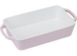 Auflaufform RESTO KITCHENWARE "Fornax Backform Groß Hoher Rand Lasagneform Antihaftbeschichtet", rosa, B:19cm L:31,5cm T:6,4cm, Keramik, Auflaufformen, Auflaufform, Rechteckig aus Keramik, rosa, in 2 Größen, für Brot, Lasagne, Brownie