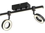 JUST LIGHT Deckenleuchte "Ls-BILEDA", schwarz, 1, Ø 10cm H: 11,5cm, 1 Stk., Leuchten, LED, RGB+tunable white, Fernbedienung, Infrarot inkl., Smarthome fähig, Deckenleuchte