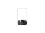 Windlicht VILLEROY & BOCH "Windlicht Manufacture Rock Home 13 cm schwarz", schwarz, Kerzenhalter, Windlicht