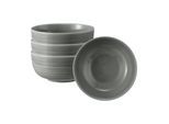 Schale SELTMANN WEIDEN "Müslischalen Terra ø 15 cm 4er Set", grau (perlgrau), L:15cm, Schüsseln, Schale