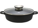 Servierpfanne ELO "Alucast", schwarz, H:7,5cm Ø:28cm, Pfannen, Servierpfanne, Induktion