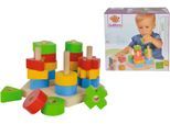 Steckspielzeug EICHHORN "Steckspiel", bunt, Steckspielzeug, BabyB:19cm H:10cm T:18cm, Holz, Steckspielzeug, aus Holz; Made in Europe, B:19cm H:10cm T:18cm
